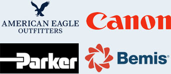 American Eagle Outfitters, Canon, Parker, and Bemis