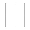 4-1/4 x 5-1/2 Laser 4-up 1000 SHT/Box