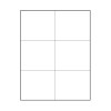 4-1/4 x 3-11/16 Laser 6-up 1000 SHT/Box