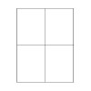 4 1/4 X 7 (4-UP) 1000/BX 8.5X14SH