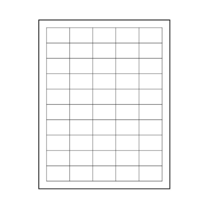 1-1/2 x 1 Laser 50-up 1000 SHT/Box