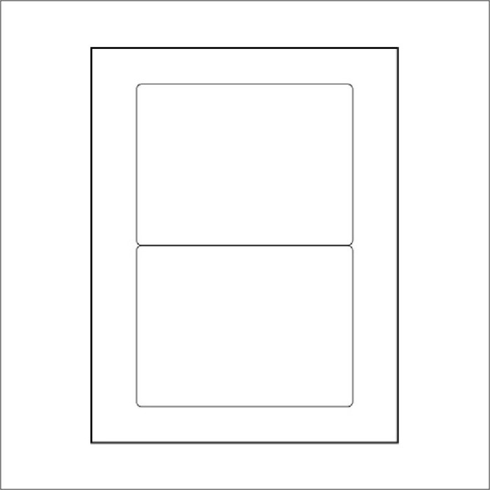 6 x 4-1/2 Laser 2-up 100 SHT/Box