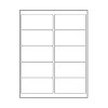 4 in. x 2 in. Clear Laser Labels Sheets