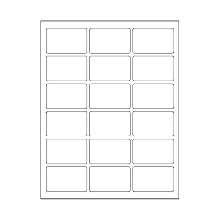 2-1/2 x 1-9/16 Laser 18-up 100 SHT/Box