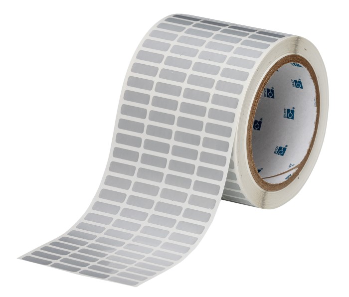 0.75" x 0.25" TT metallized polyester Brady 4-Acr 10,000/RL 3"core 8"OD