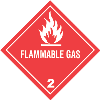 FLAMMABLE GAS  4 X 4 500/RL