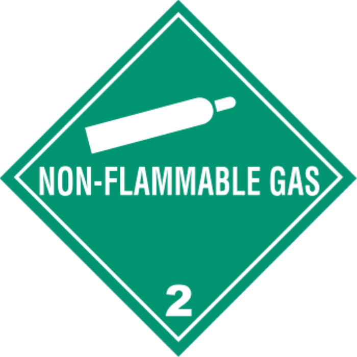NON-FLAMMABLE GAS  4 X 4 500/RL