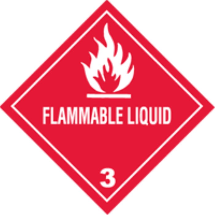 FLAMMABLE LIQUID  4 X 4 500/RL