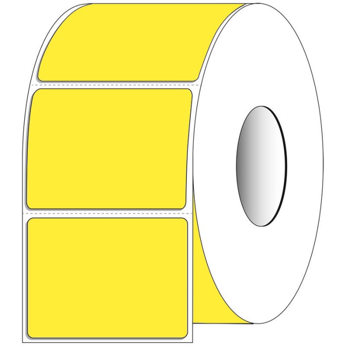 4 x 3 TT paper yellow 1800/RL 4/CTN perf 3"core 8"OD