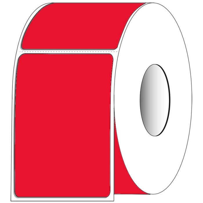 4 x 6 TT paper red 1000/RL 4/CTN perf 3"core 8"OD