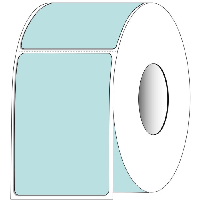 4 x 6 TT paper blue 1000/RL 4/CTN perf 3"core 8"OD