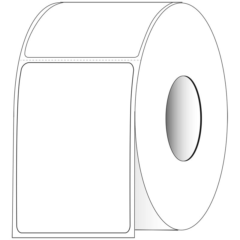 Thermamark 4x6 RFID Thermal Transfer Paper Labels, Square