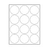 2 1/2 CIRCLE 12-UP 100 SHEETS/BOX
